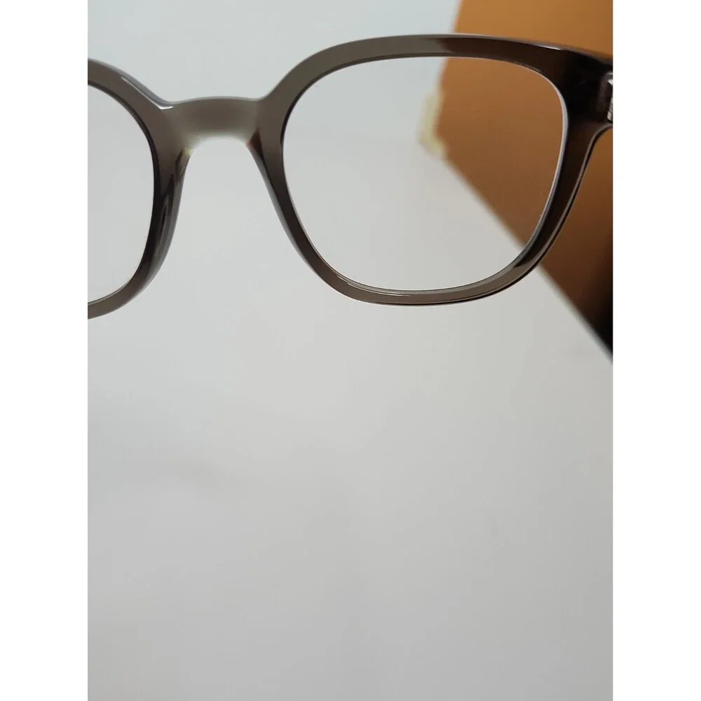 Persol 0PO 3263V 1103 Gray/Clear Round Men's Eyeglasses 50-21-145 w/ Case